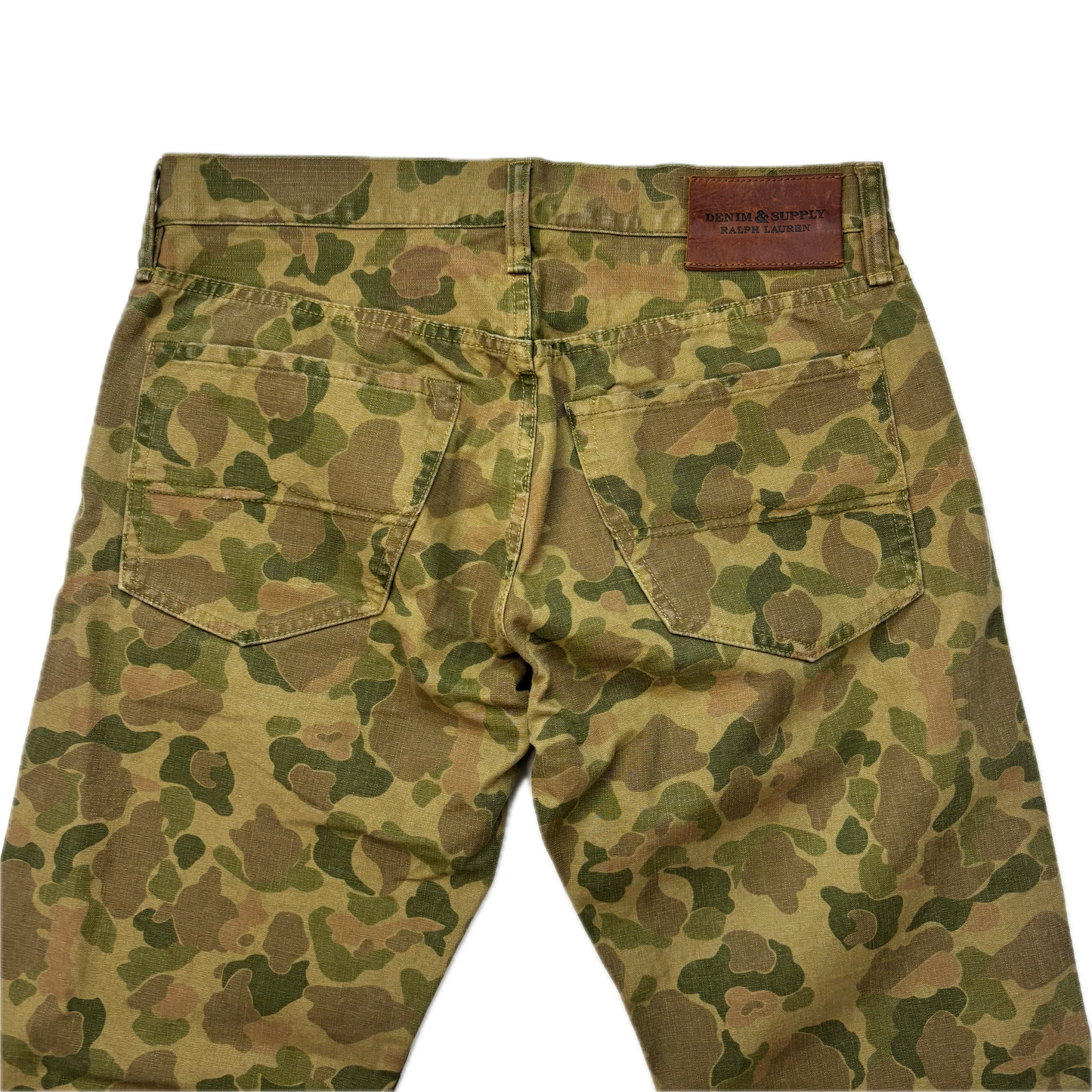 Denim & Supply Ralph Lauren Frogskin Camo Straight Jeans (Sample) - 32x32 (35x32)