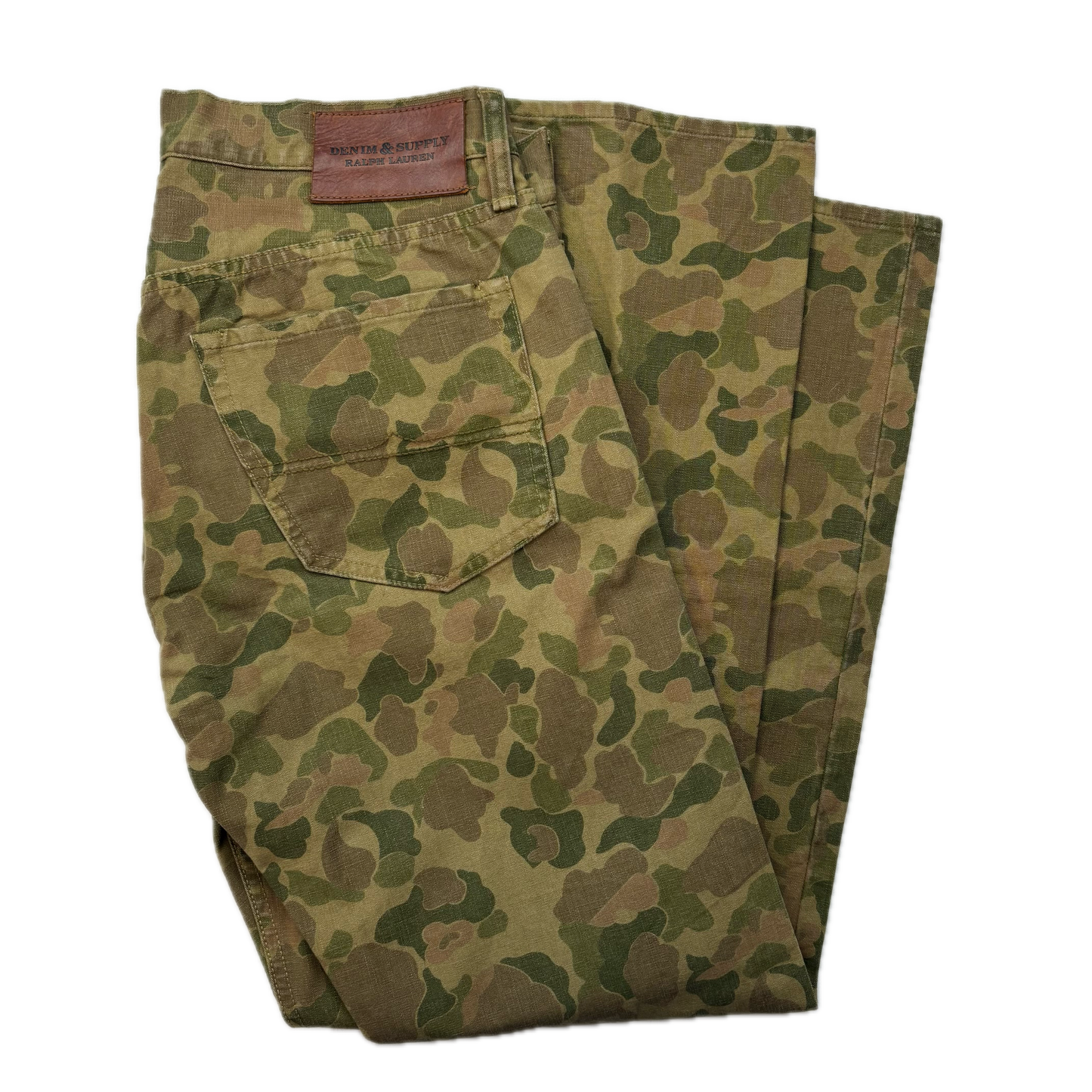 Denim & Supply Ralph Lauren Frogskin Camo Straight Jeans (Sample) - 32x32 (35x32)