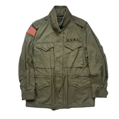 Polo Ralph Lauren Green Field Jacket Army Military - S