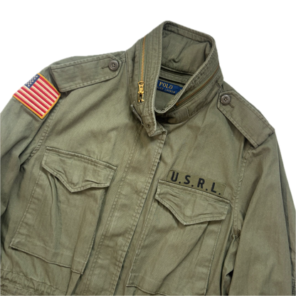 Polo Ralph Lauren Green Field Jacket Army Military - S