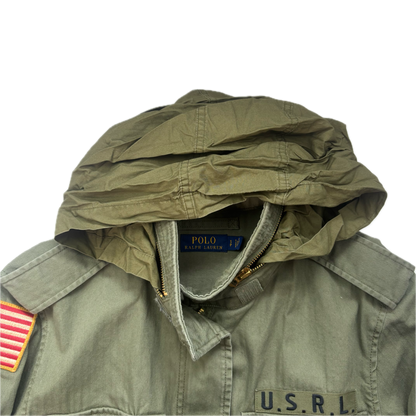 Polo Ralph Lauren Green Field Jacket Army Military - S