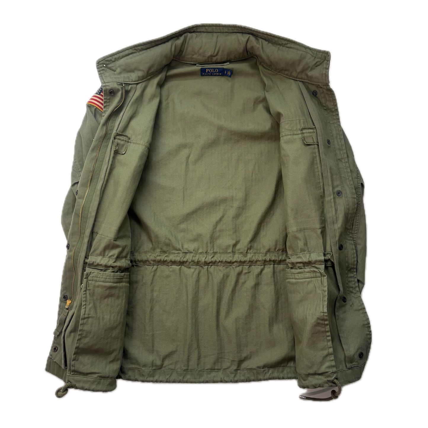 Polo Ralph Lauren Green Field Jacket Army Military - S