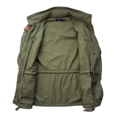 Polo Ralph Lauren Green Field Jacket Army Military - S