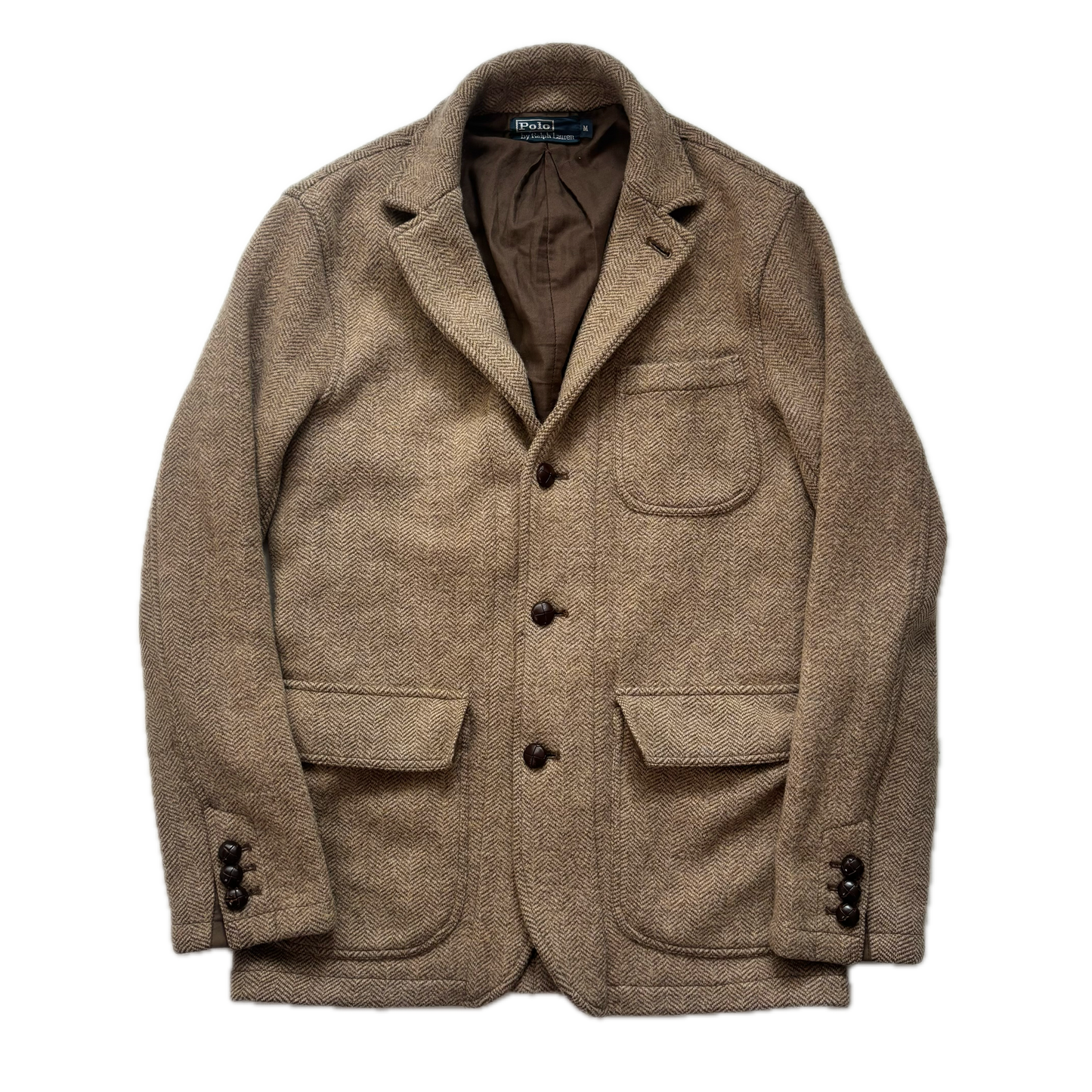 Polo Ralph Lauren Brown Blazer Herringbone(Wool) - M