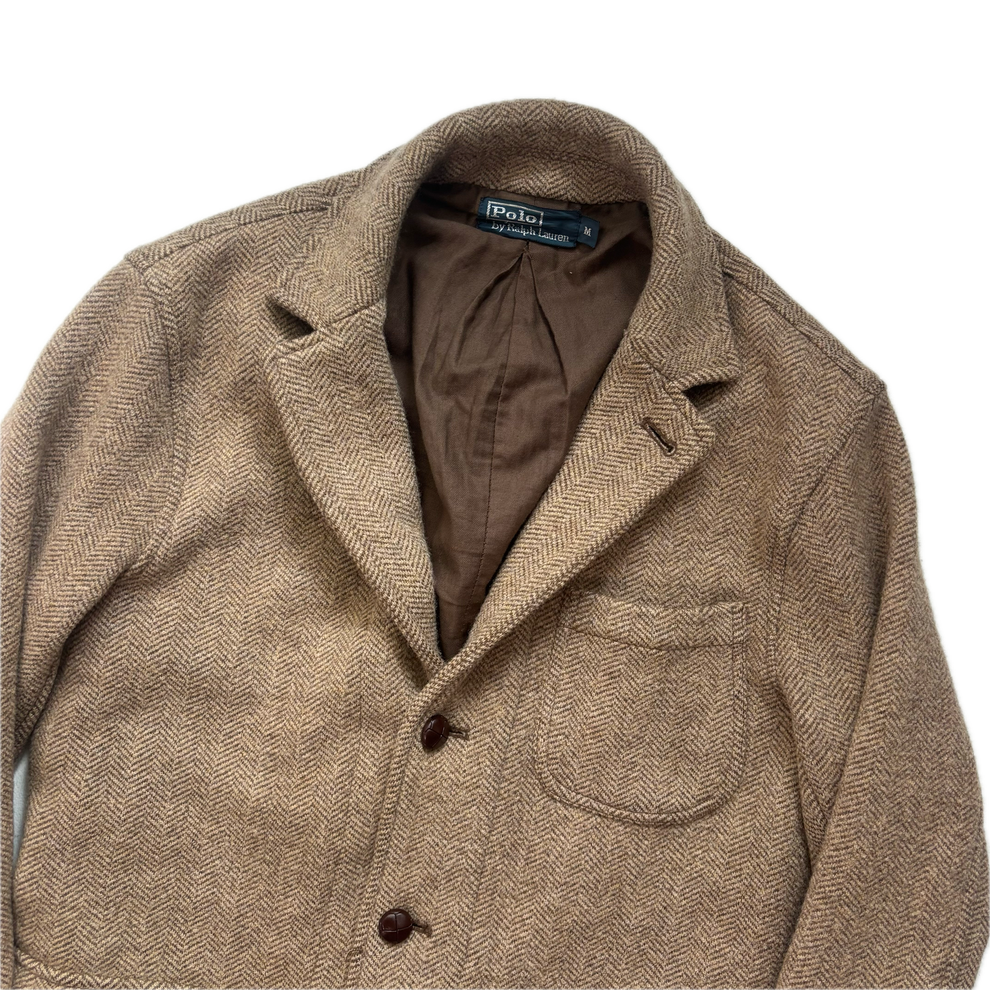 Polo Ralph Lauren Brown Blazer Herringbone(Wool) - M