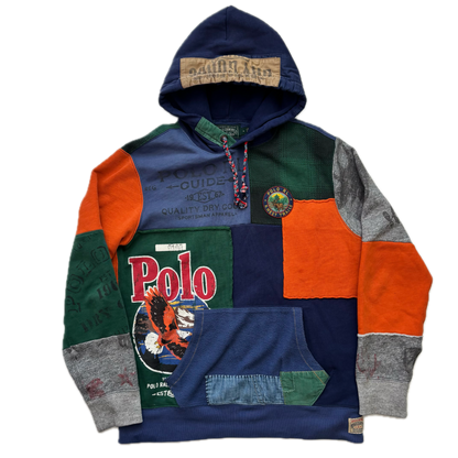 Polo Country Patchwork Hoodie N West Trails Patch - M