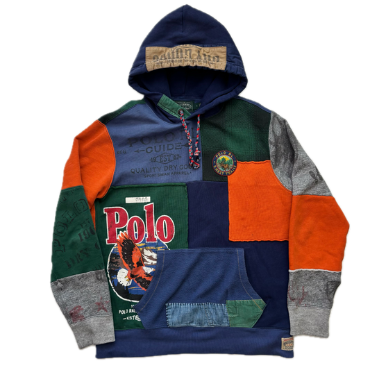 Polo Country Patchwork Hoodie N West Trails Patch - M