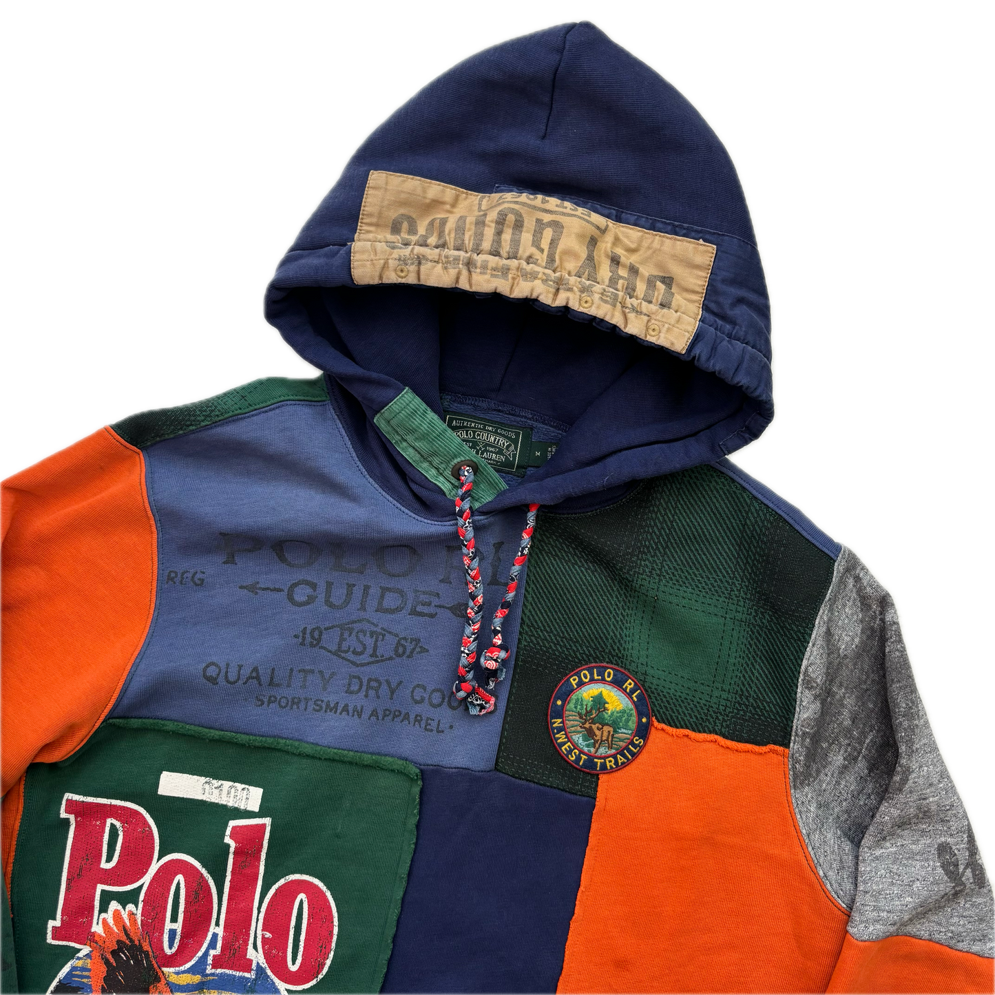 Polo Country Patchwork Hoodie N West Trails Patch - M