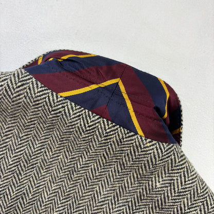 Polo Ralph Lauren Grey Herringbone Blazer Sports Coat (Wool Nylon) - 38S