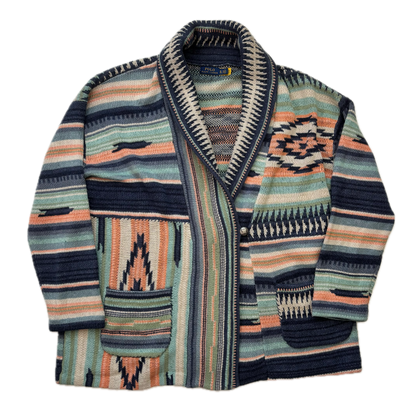 Polo Ralph Lauren Aztec Patchwork Cardigan Southwestern - XL
