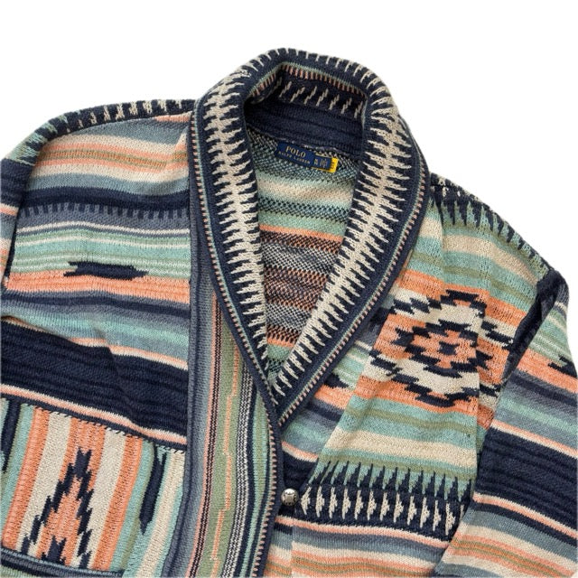 Polo Ralph Lauren Aztec Patchwork Cardigan Southwestern - XL