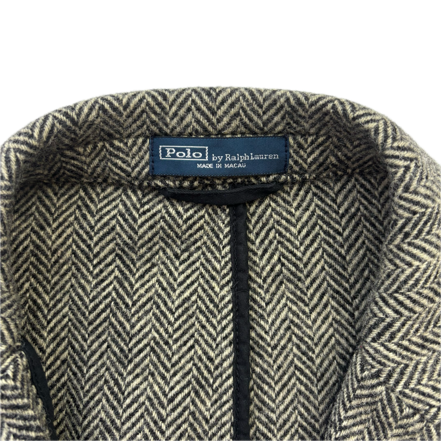 Polo Ralph Lauren Grey Herringbone Half Norfolk Blazer (Wool) - 44L