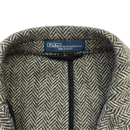 Polo Ralph Lauren Grey Herringbone Half Norfolk Blazer (Wool) - 44L