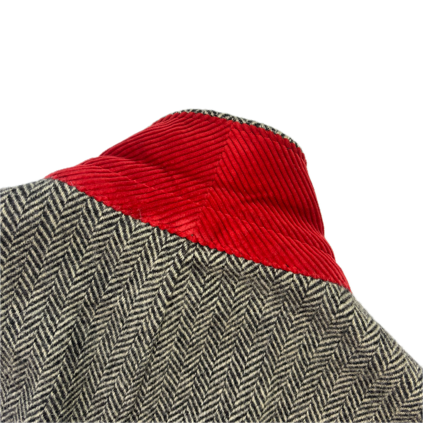 Polo Ralph Lauren Grey Herringbone Half Norfolk Blazer (Wool) - 44L