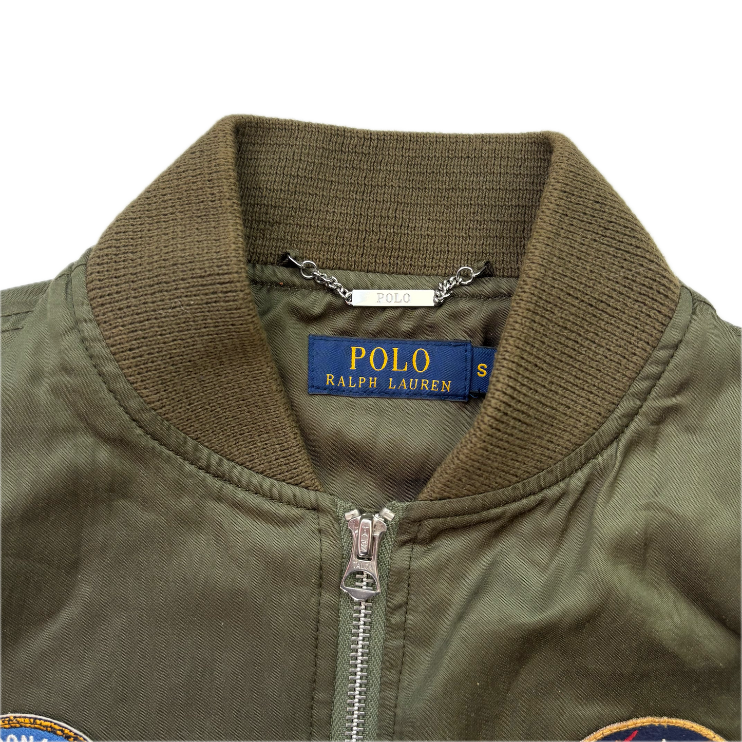 Polo Ralph Lauren Military Bomber Jacket Embroidered Eagle - S