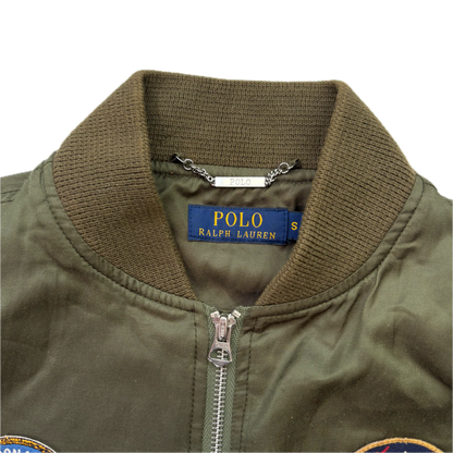 Polo Ralph Lauren Military Bomber Jacket Embroidered Eagle - S