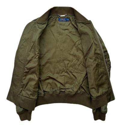 Polo Ralph Lauren Military Bomber Jacket Embroidered Eagle - S