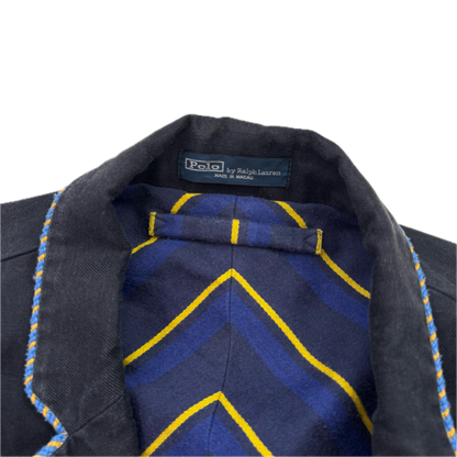 Polo Ralph Lauren Navy Rowing Crest Sports Jacket Blazer - 44R