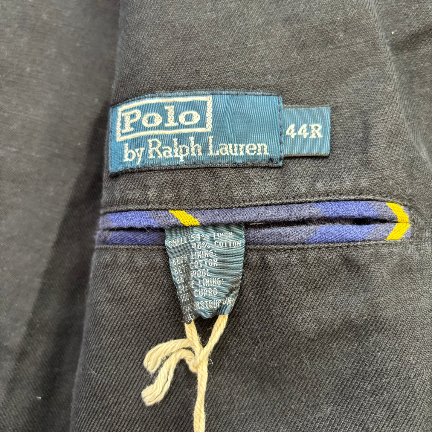 Polo Ralph Lauren Navy Rowing Crest Sports Jacket Blazer - 44R