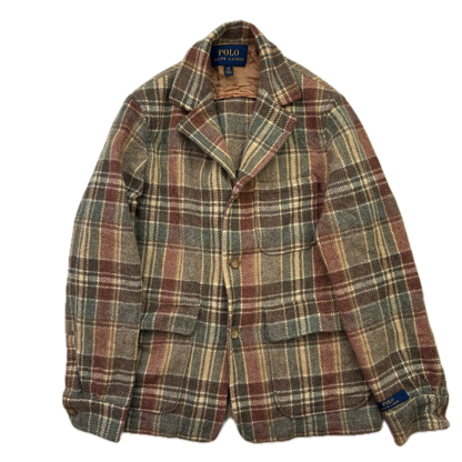 Polo Ralph Lauren Tweed Plaid Blazer Sports Coat (Wool Alpaca) - 40R (38R)