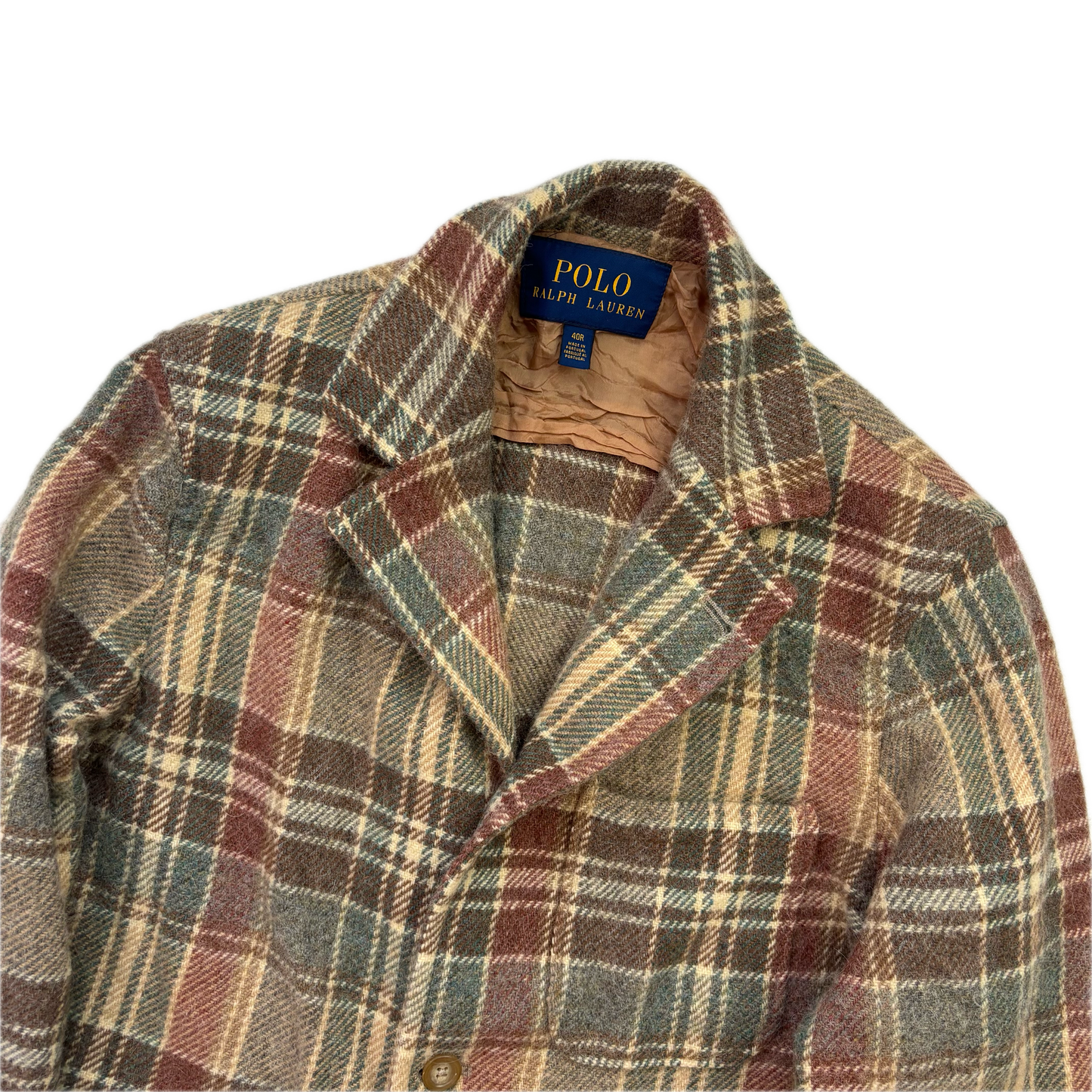 Polo Ralph Lauren Tweed Plaid Blazer Sports Coat (Wool Alpaca) - 40R (38R)