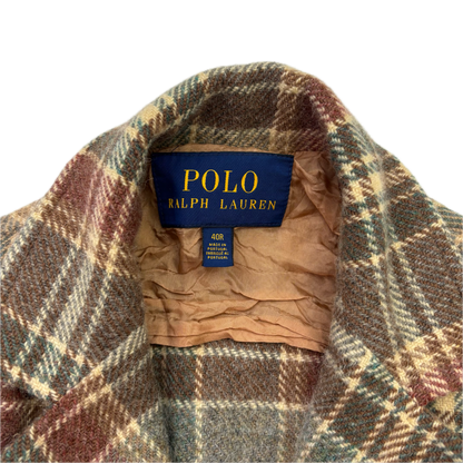 Polo Ralph Lauren Tweed Plaid Blazer Sports Coat (Wool Alpaca) - 40R (38R)