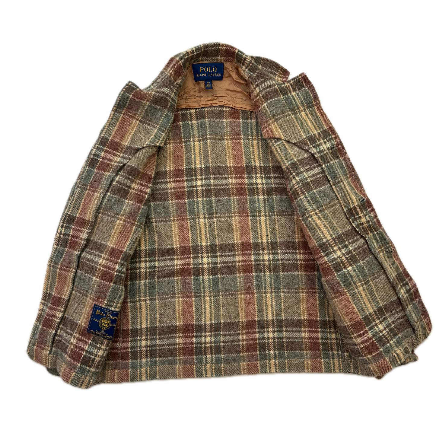 Polo Ralph Lauren Tweed Plaid Blazer Sports Coat (Wool Alpaca) - 40R (38R)