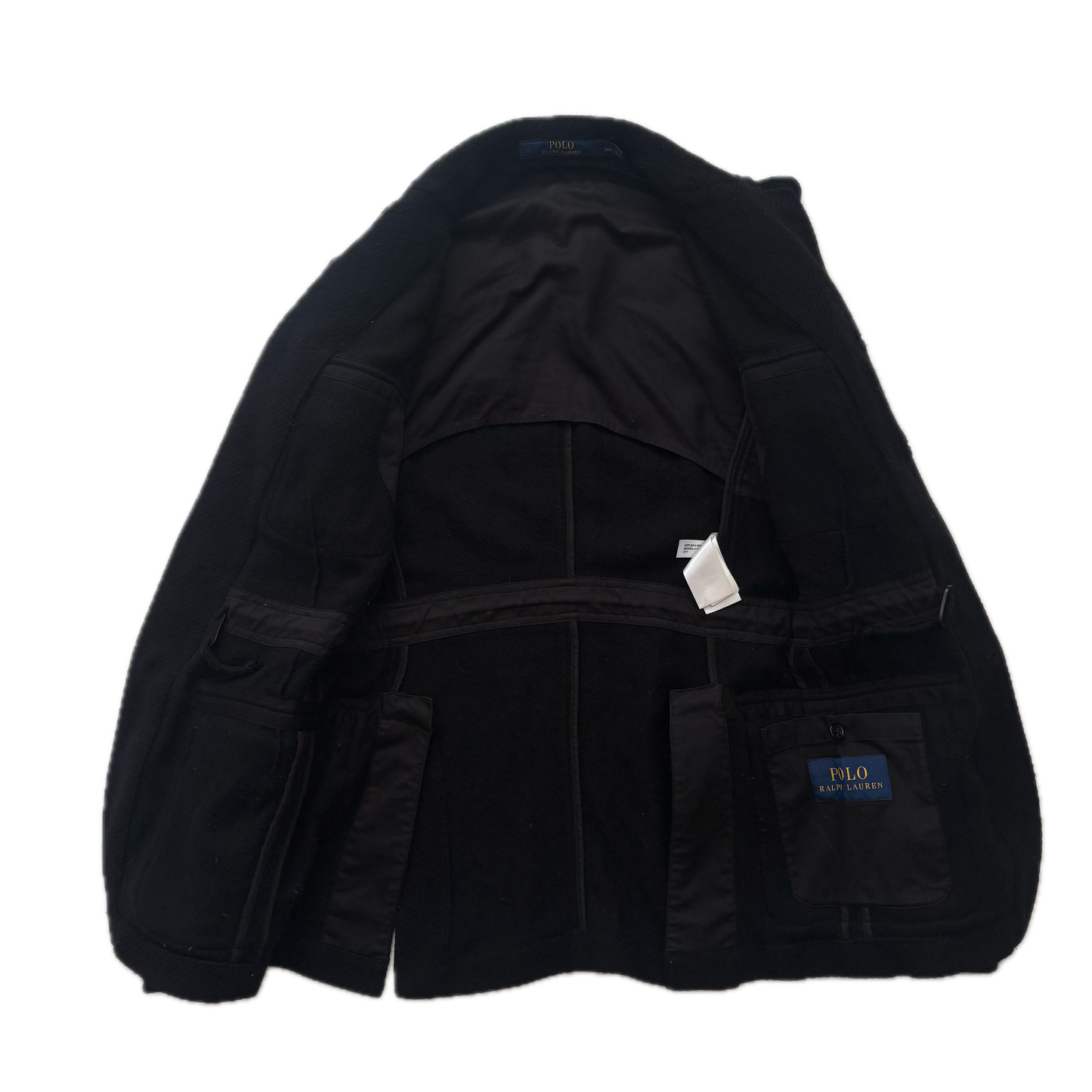 Polo Ralph Lauren Black Military Safari Sports Coat Blazer (Wool Cotton) - 36R