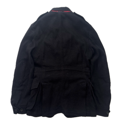 Polo Ralph Lauren Black Military Safari Sports Coat Blazer (Wool Cotton) - 36R