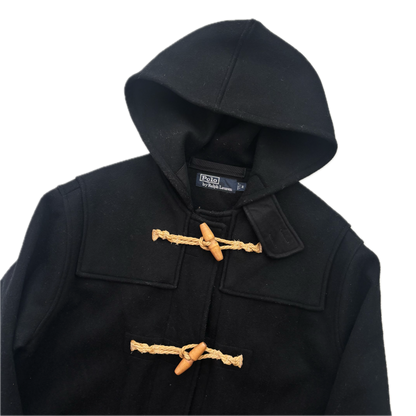 Polo Ralph Lauren Black Duffle Coat 80’s USA (Wool) - M