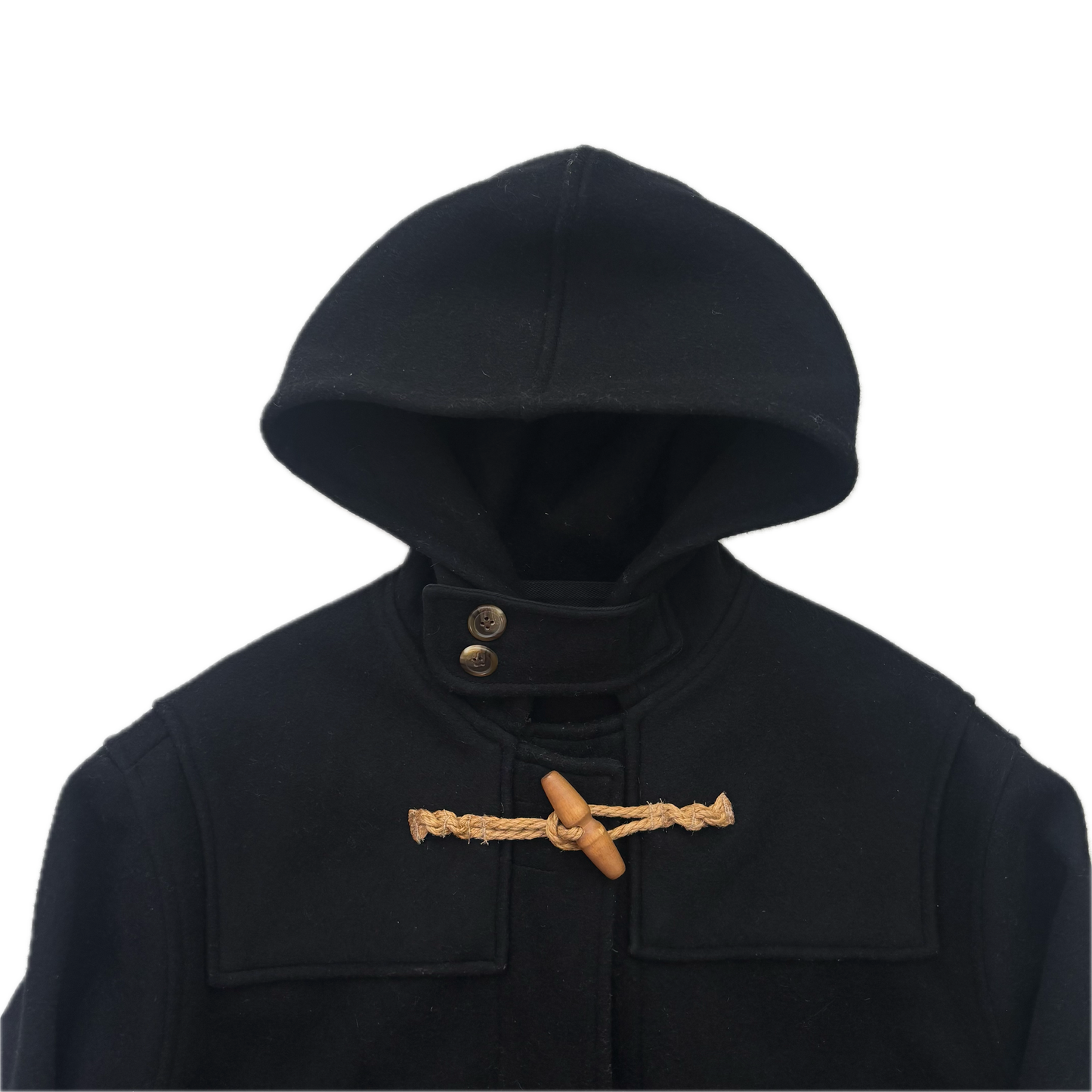 Polo Ralph Lauren Black Duffle Coat 80’s USA (Wool) - M