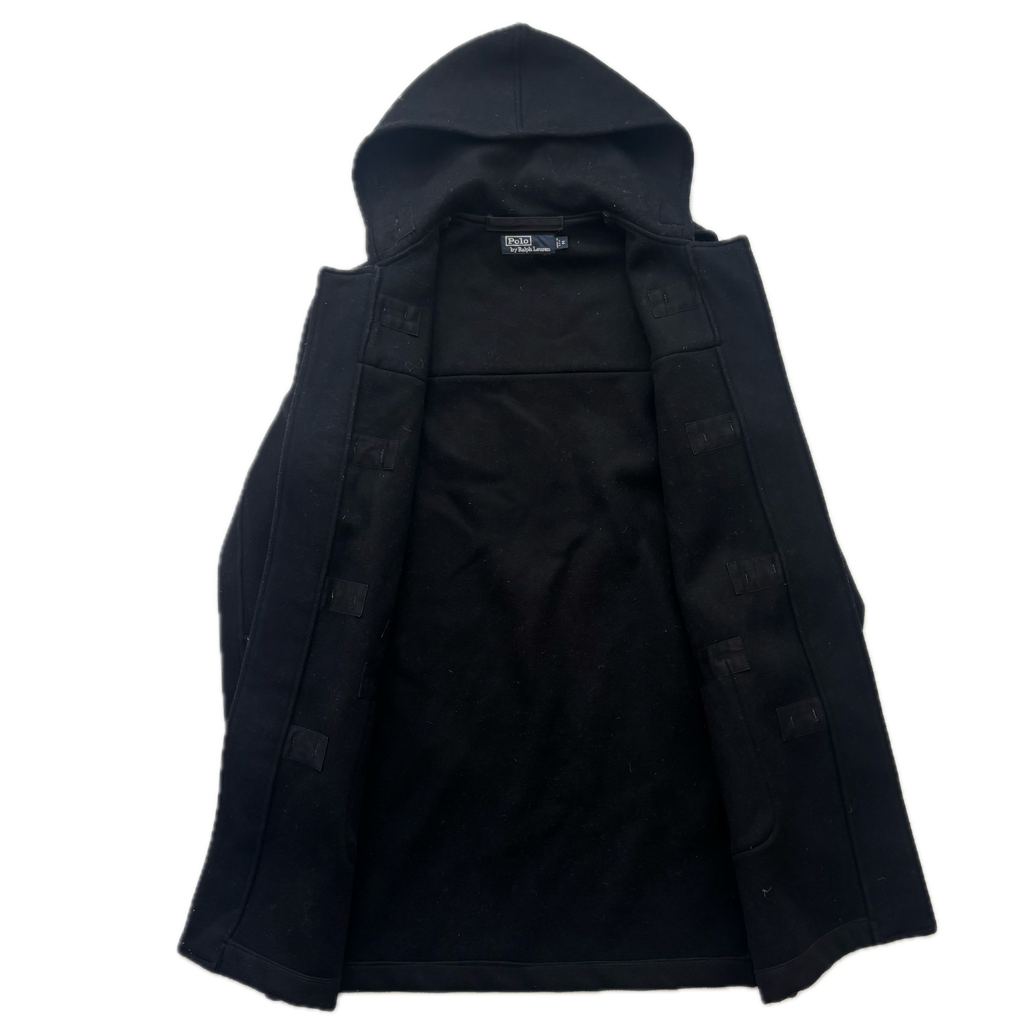 Polo Ralph Lauren Black Duffle Coat 80’s USA (Wool) - M