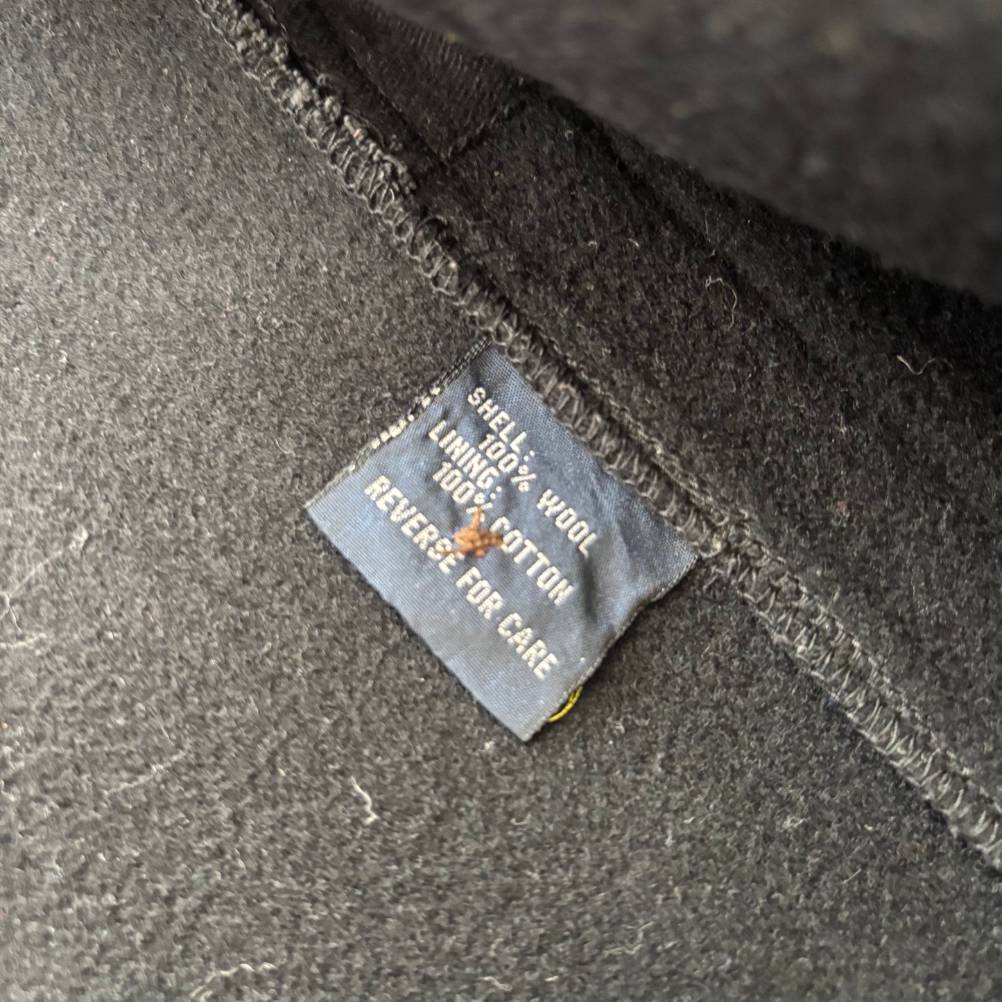 Polo Ralph Lauren Black Duffle Coat 80’s USA (Wool) - M