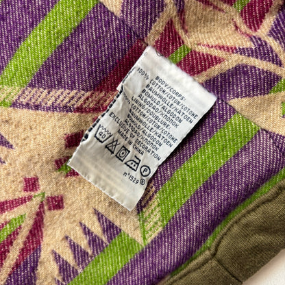 Polo Ralph Lauren Green Utility Jacket Mountain Expedition Aztec Lined - L