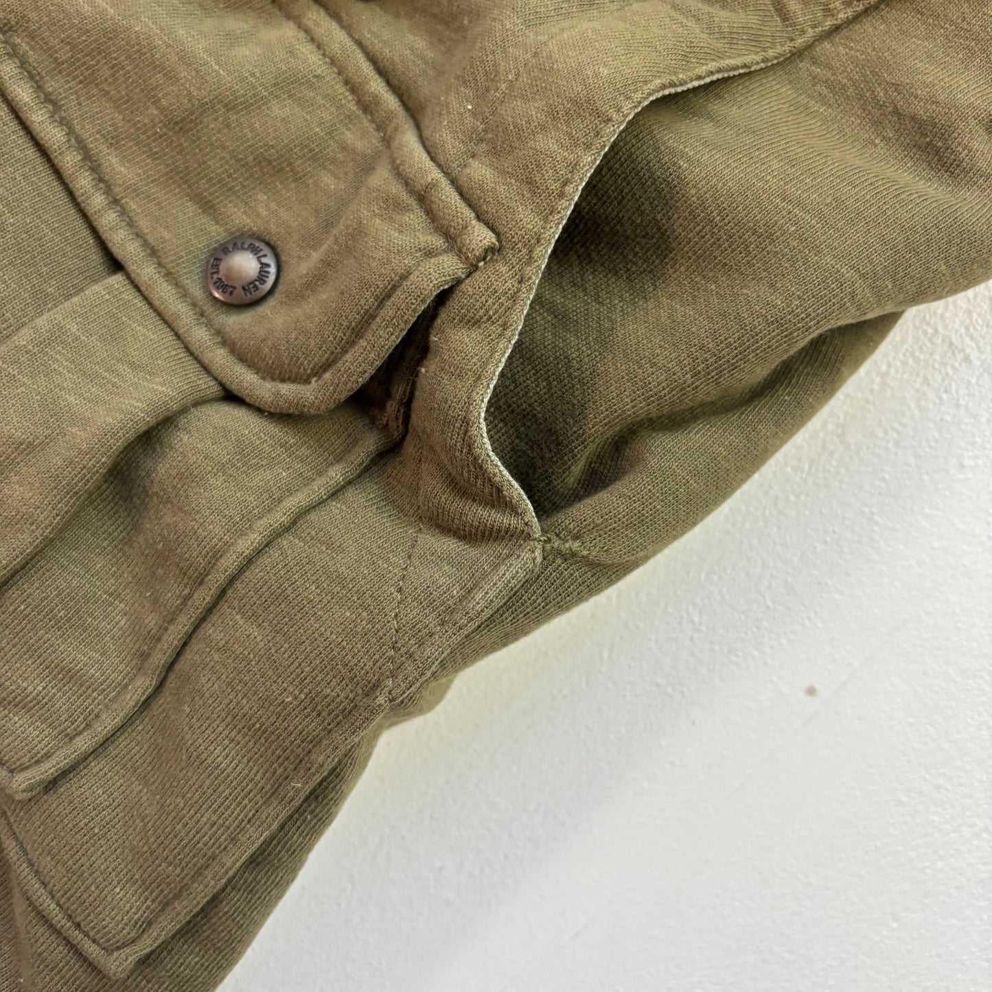 Polo Ralph Lauren Green Utility Jacket Mountain Expedition Aztec Lined - L