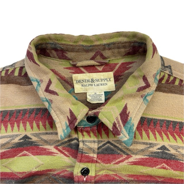 Denim & Supply Aztec Navajo Southwestern Shirt (Cotton) - XL