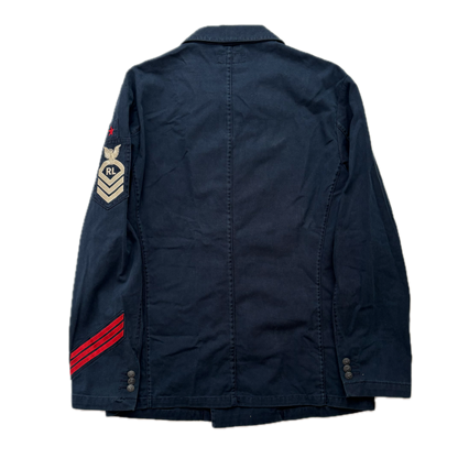 Polo Ralph Lauren Navy Military Double Breast Blazer Admiral’s Jacket - M