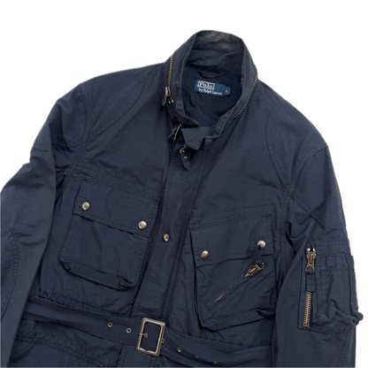Polo Ralph Lauren Navy Belted Utility Safari Jacket - L