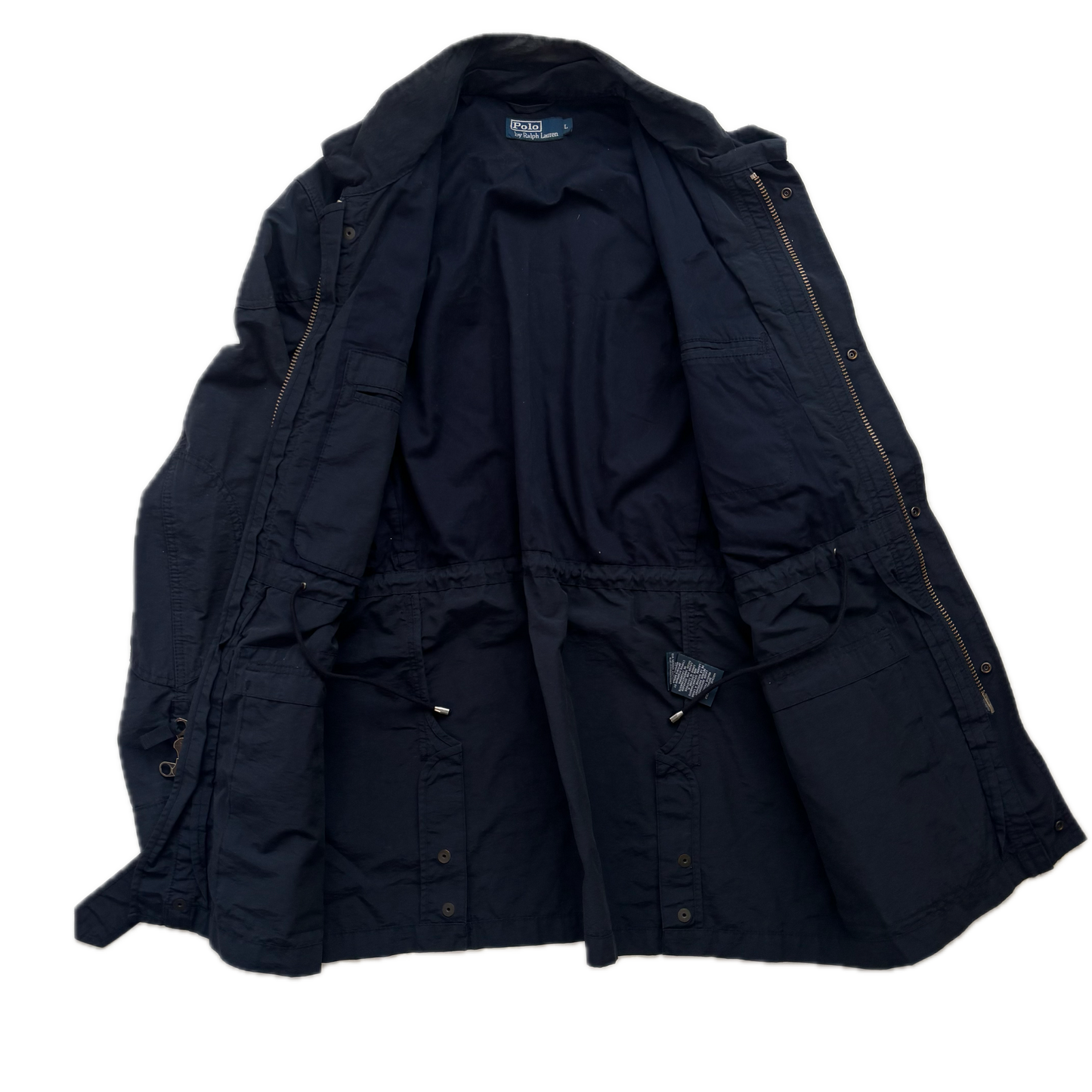 Polo Ralph Lauren Navy Belted Utility Safari Jacket - L