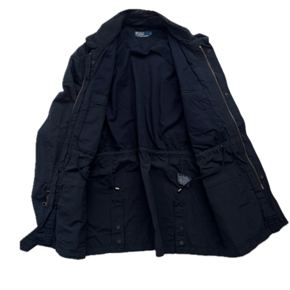 Polo Ralph Lauren Navy Belted Utility Safari Jacket - L