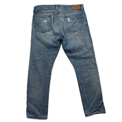 Polo Ralph Lauren Sullivan Slim Jeans Camo Patchwork Distressed - 36x32