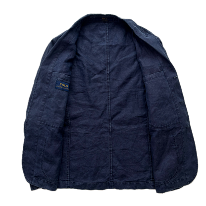 Polo Ralph Lauren Indigo Unconstructed Workwear Blazer (Linen) - 42R