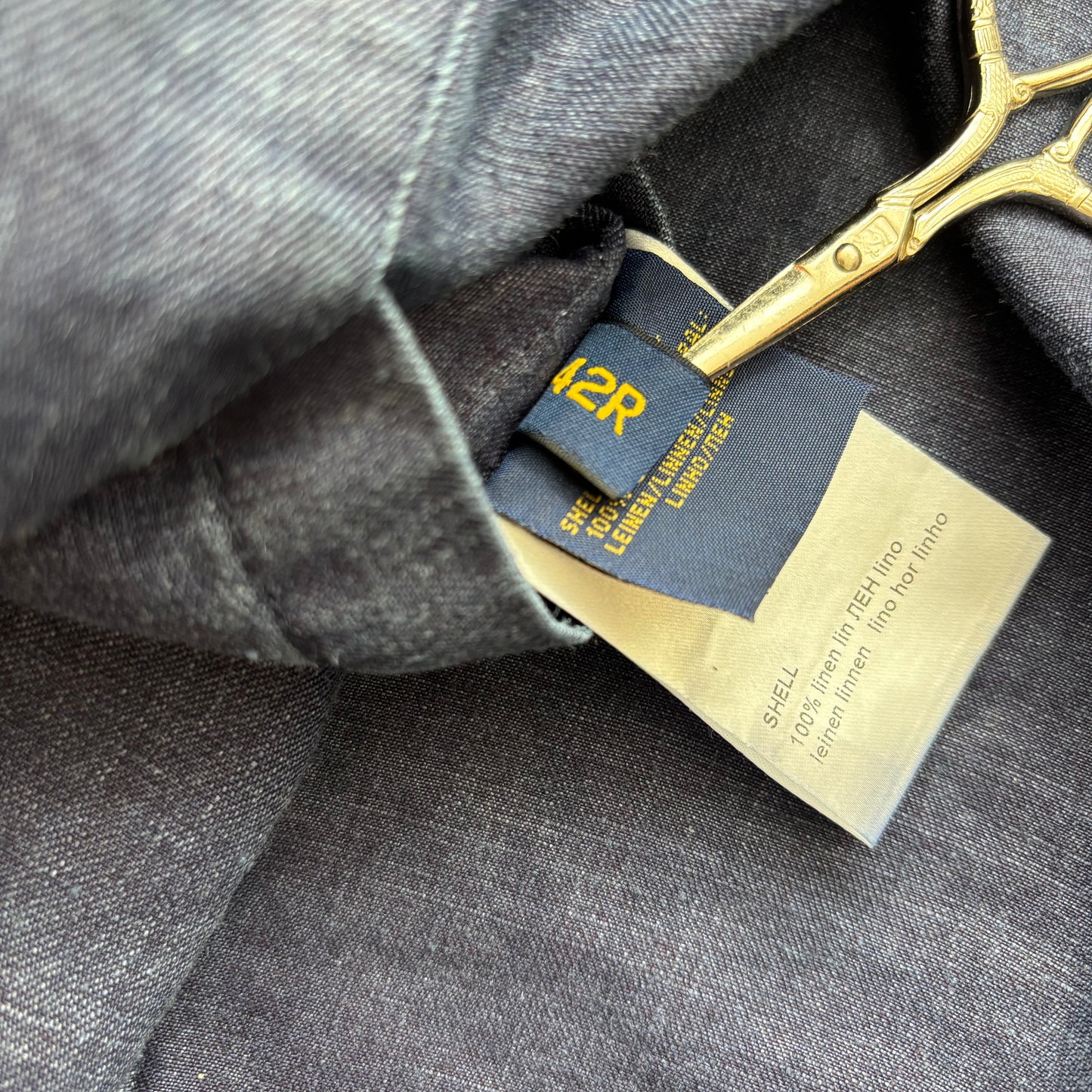Polo Ralph Lauren Indigo Unconstructed Workwear Blazer (Linen) - 42R