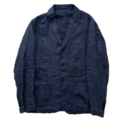Polo Ralph Lauren Indigo Unconstructed Workwear Blazer (Linen) - 42R