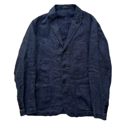 Polo Ralph Lauren Indigo Unconstructed Workwear Blazer (Linen) - 42R