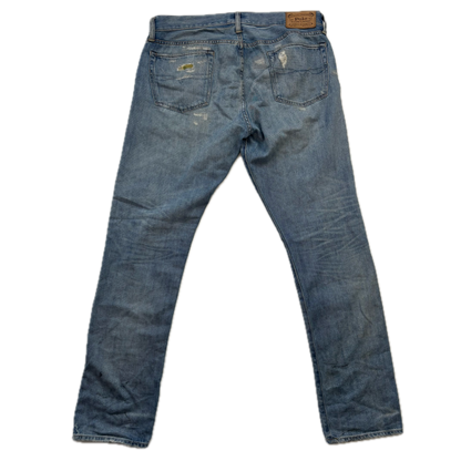 Polo Ralph Lauren Sullivan Slim Jeans Camo Patchwork Distressed - 34x32