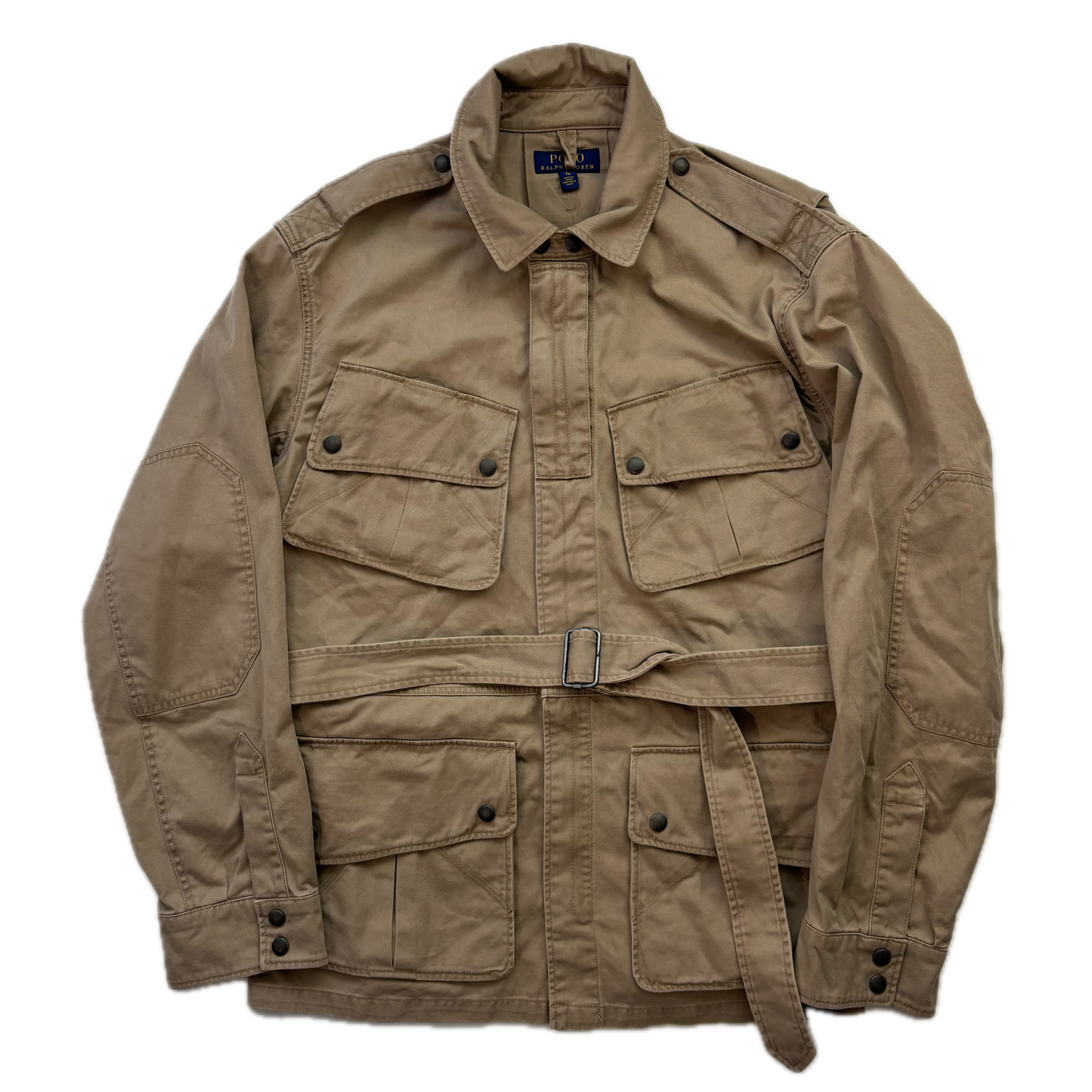 Polo Ralph Lauren Belted Beige Safari Jacket -  XL