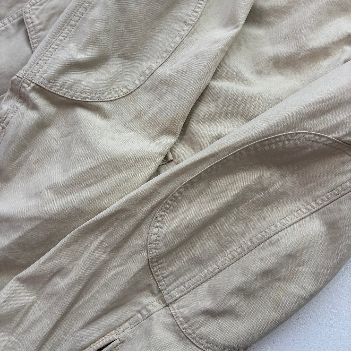 Polo Ralph Lauren Beige Aviator Bomber Jacket Cropped - L