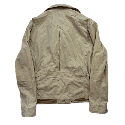 Polo Ralph Lauren Beige Aviator Bomber Jacket Cropped - L