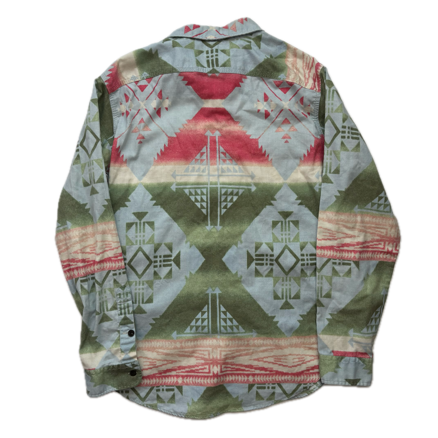 Polo Ralph Lauren Blue Green Aztec Beacon Shirt - L